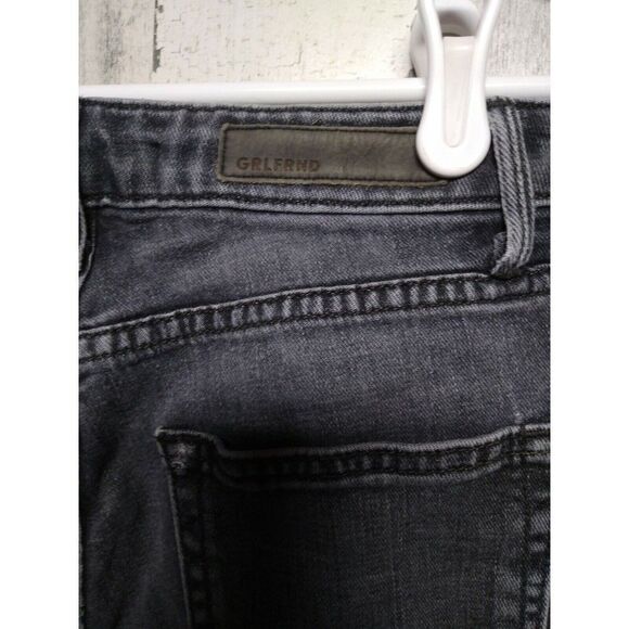 GRLFRND Kiara Button Fly Jeans In Get Lost (Black)  Size 24 - Picture 6 of 8